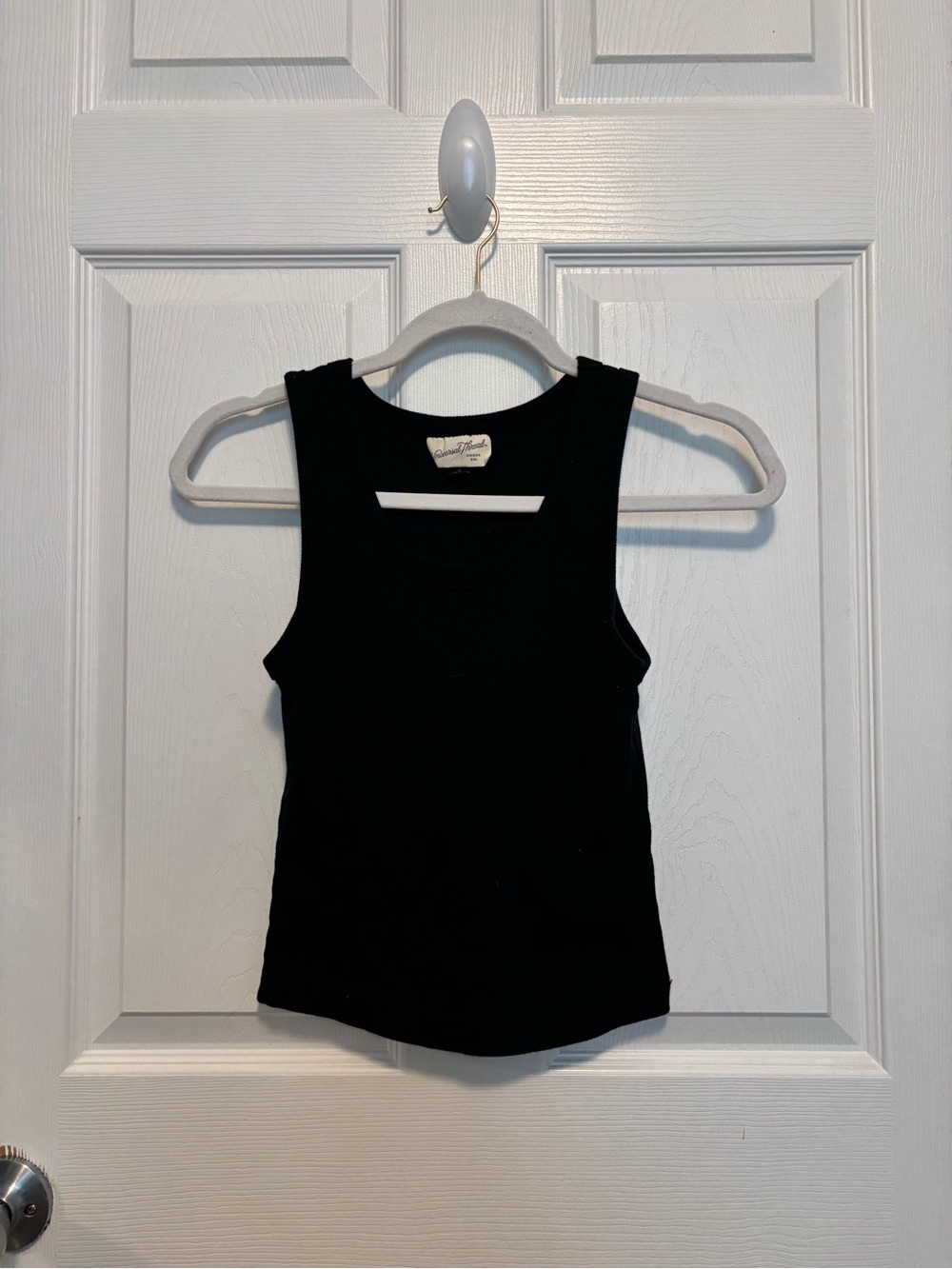 Universal Thread Black Ribbed Tank Top - Picture 2 of 3